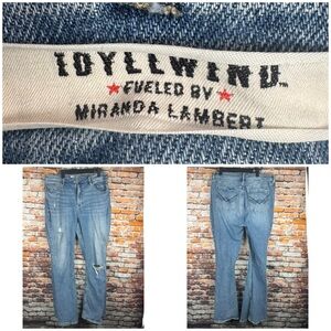 IDYLLWIND Miranda Lambert Flare Outlaw Denim Blue Jean Plus 18W x 32 L